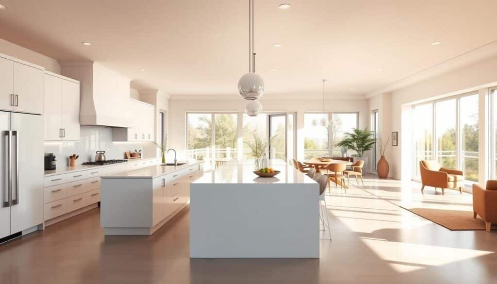 open-concept kitchen design